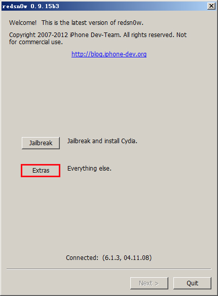RedSn0w(��ѩԽ������) V0.9.15b3 ������